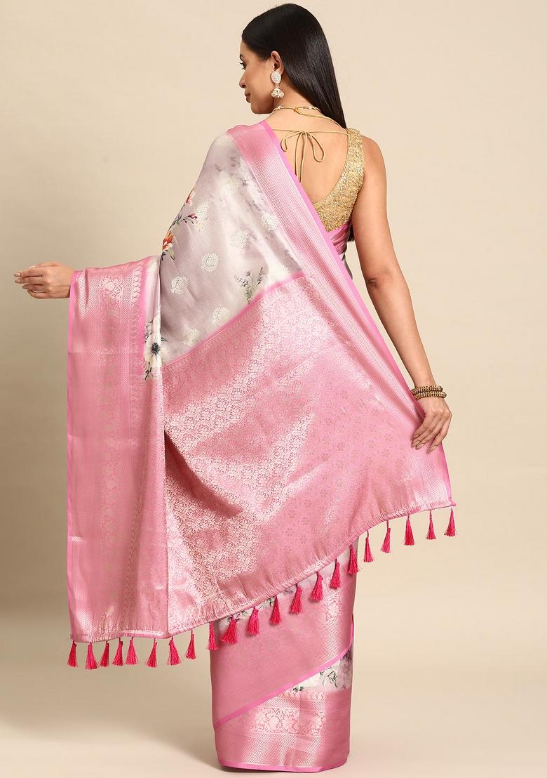 Multicolor Woven Design Art Silk Saree