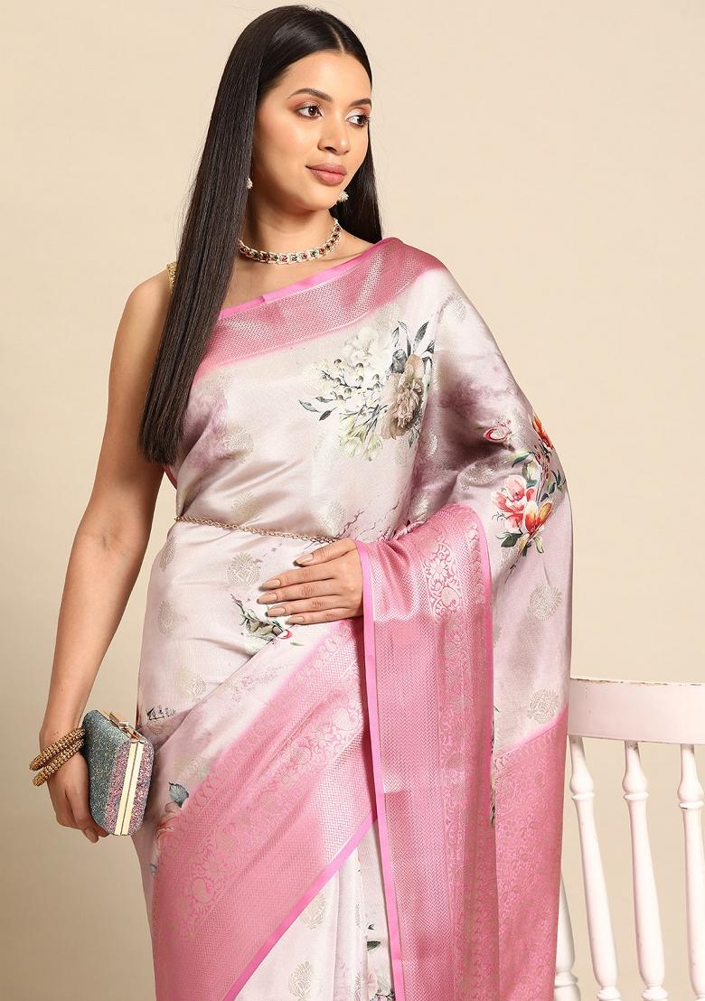 Multicolor Woven Design Art Silk Saree