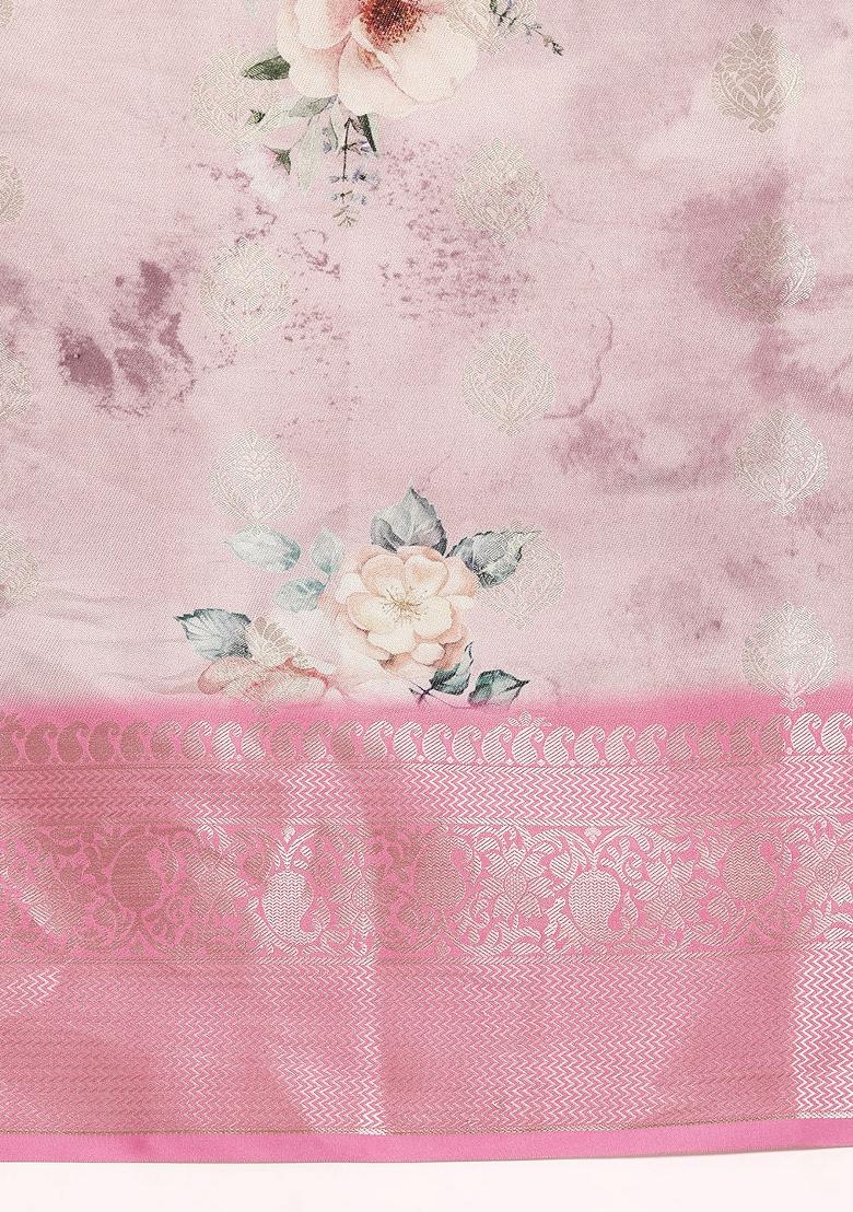 Multicolor Woven Design Art Silk Saree