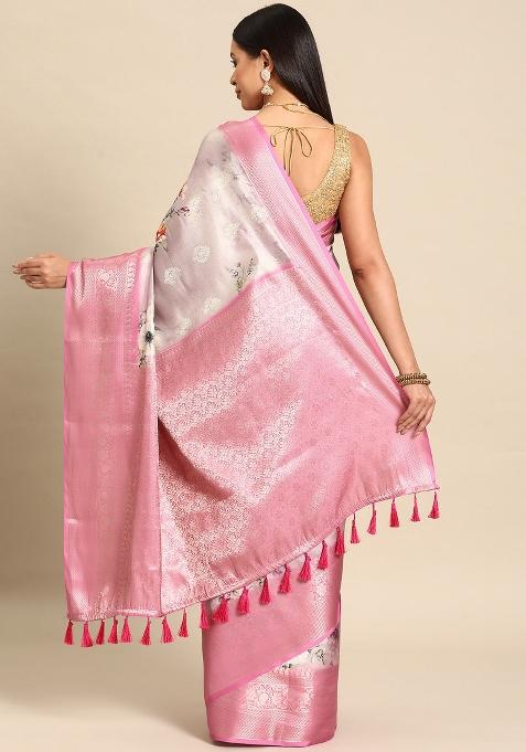 Multicolor Woven Design Art Silk Saree
