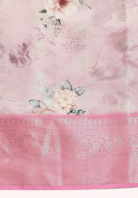 Multicolor Woven Design Art Silk Saree