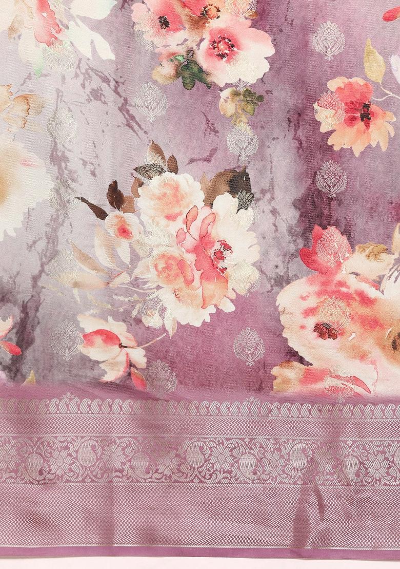 Multicolor Woven Design Art Silk Saree