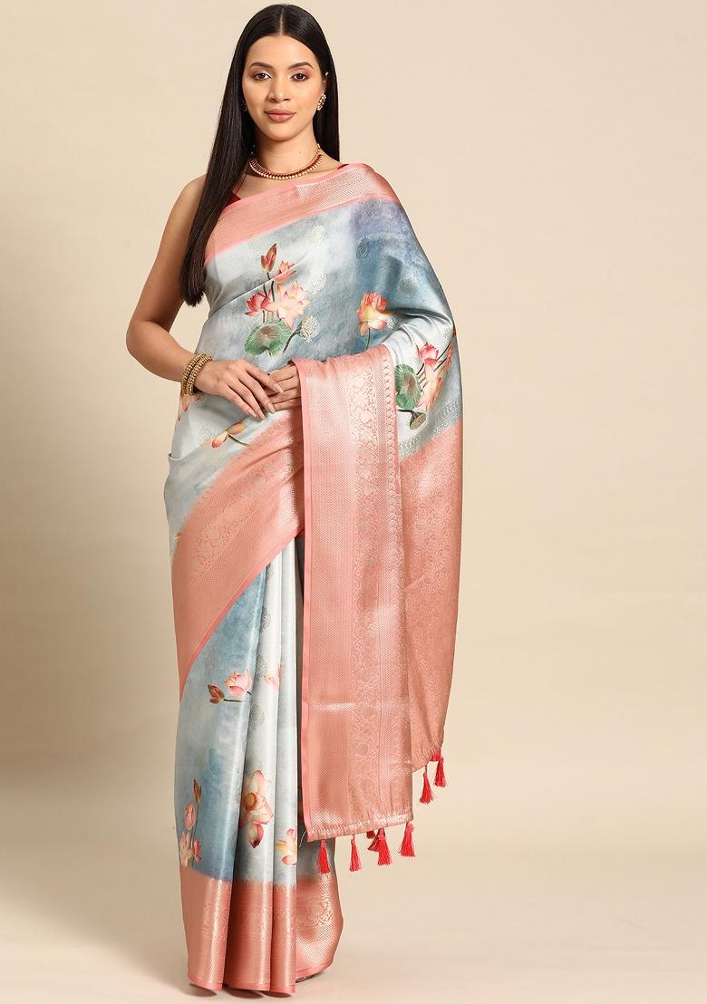 Multicolor Woven Design Art Silk Saree