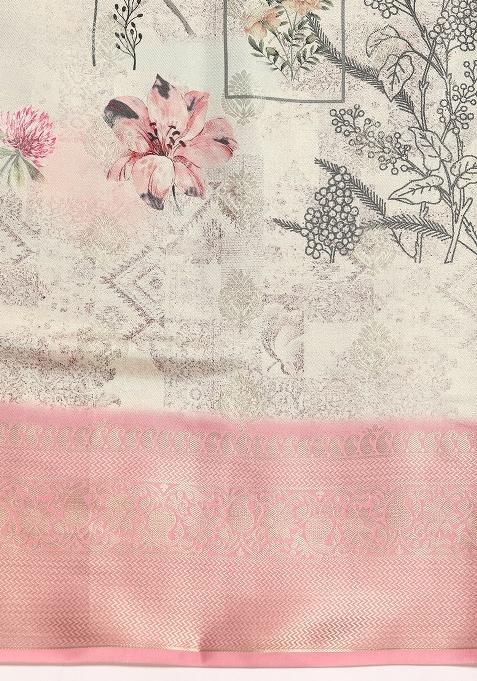 Multicolor Woven Design Art Silk Saree