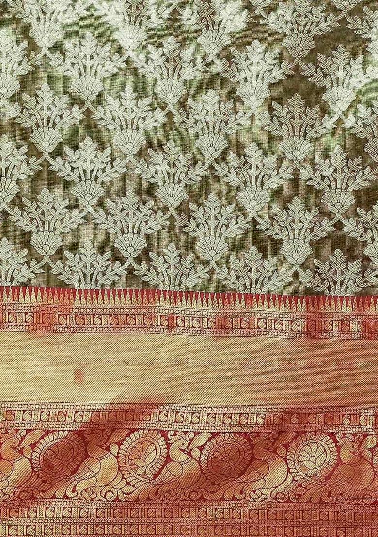 Black Woven Design Art Silk Saree