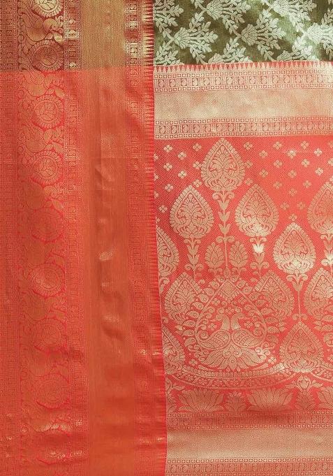 Black Woven Design Art Silk Saree