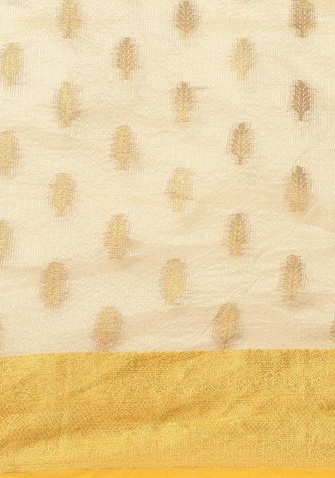 Pink Woven Design Tissue Silk Saree