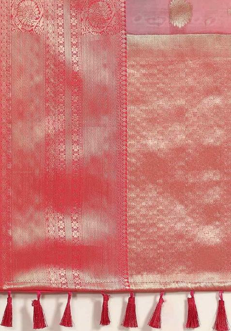 Green Printed Chanderi Art Silk Saree