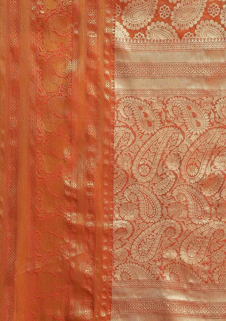 Yellow Woven Design Art Silk Saree