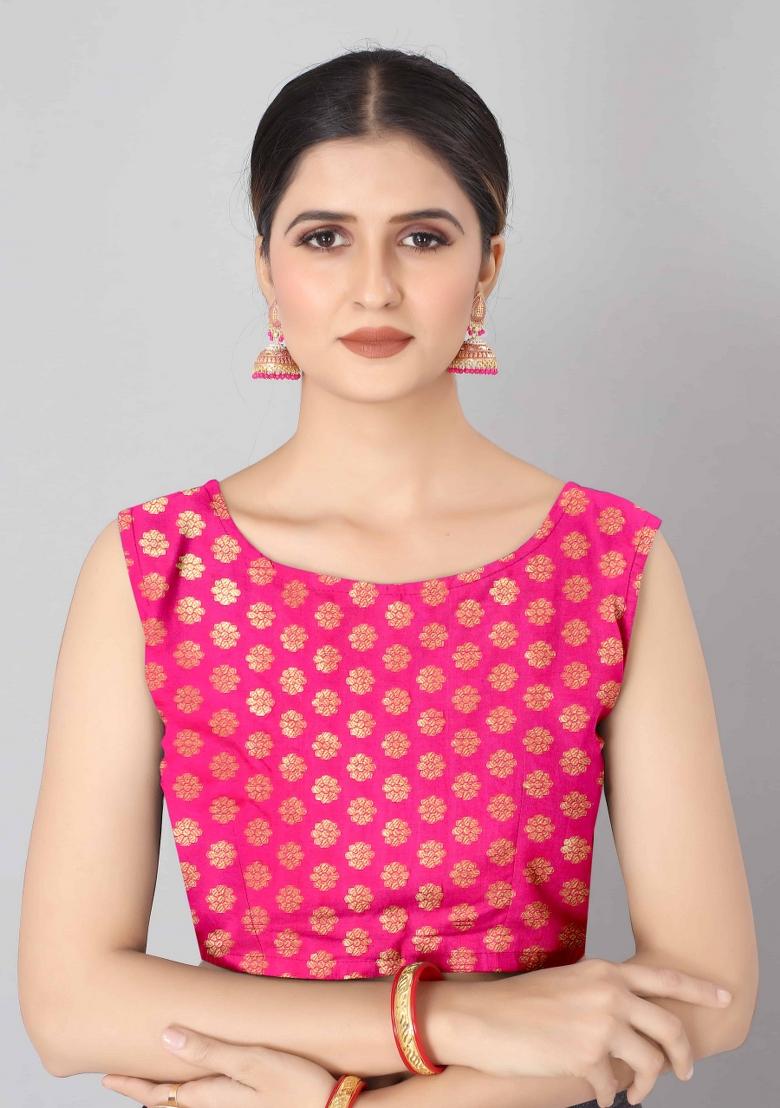 Yellow Woven Design Silk Blend Saree