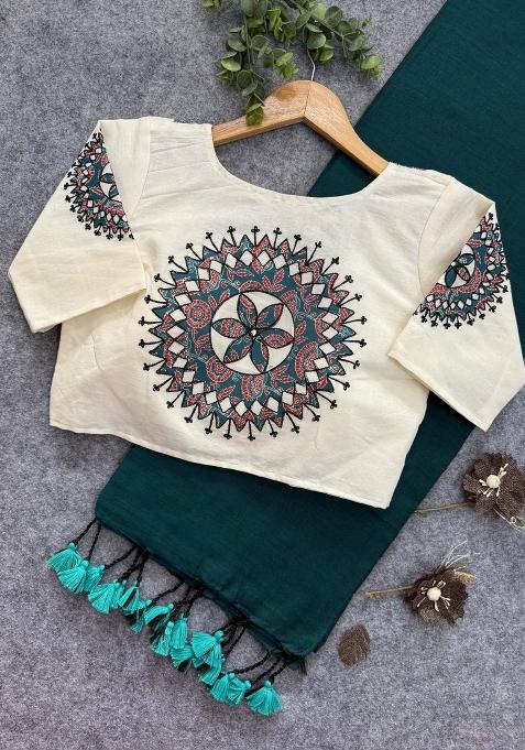 Rama Handloom Khadi Cotton Silk Saree Set