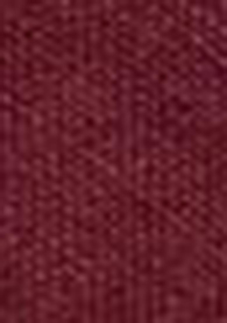 Maroon Handloom Khadi Cotton Silk Saree Set