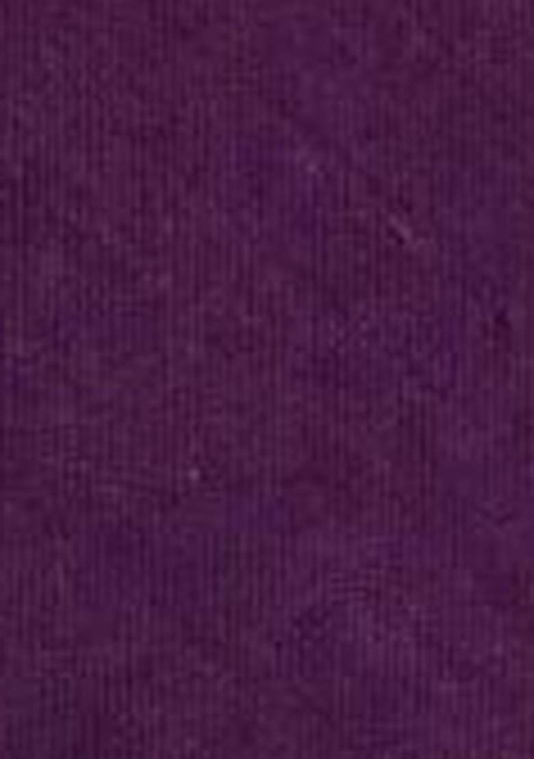 Wine Handloom Khadi Cotton Silk Blend Saree Set - Indya