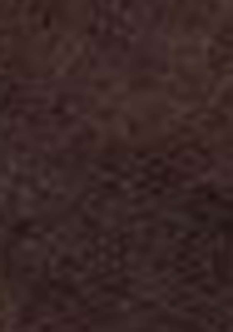 Coffee Handloom Khadi Cotton Silk Saree Set - Indya