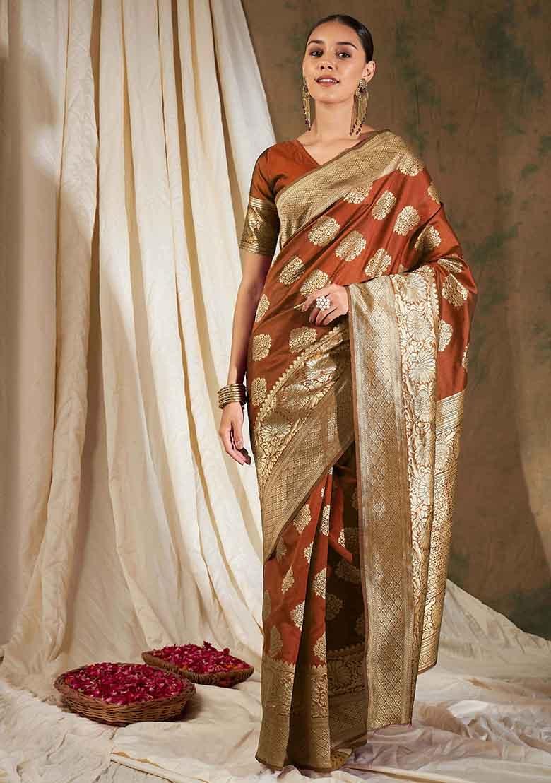 Fanta Embroidered Silk Saree Set - Indya