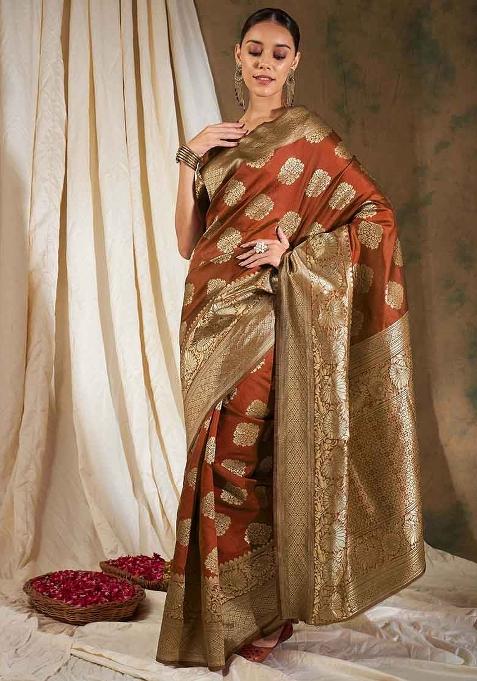 Fanta Embroidered Silk Saree Set