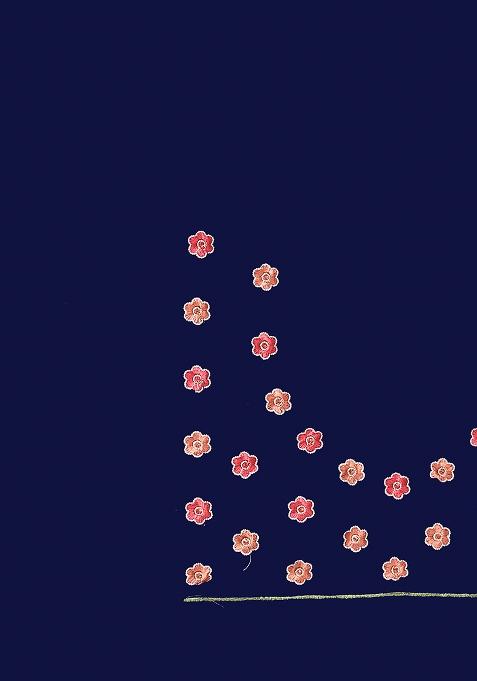 Navy Embroidered Net Saree Set