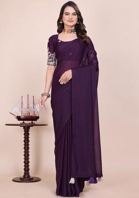 Jamli Embroidered Georgette Saree Set