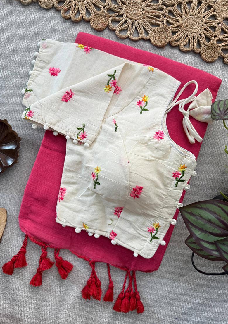 Gajri Ikat Silk Saree Set