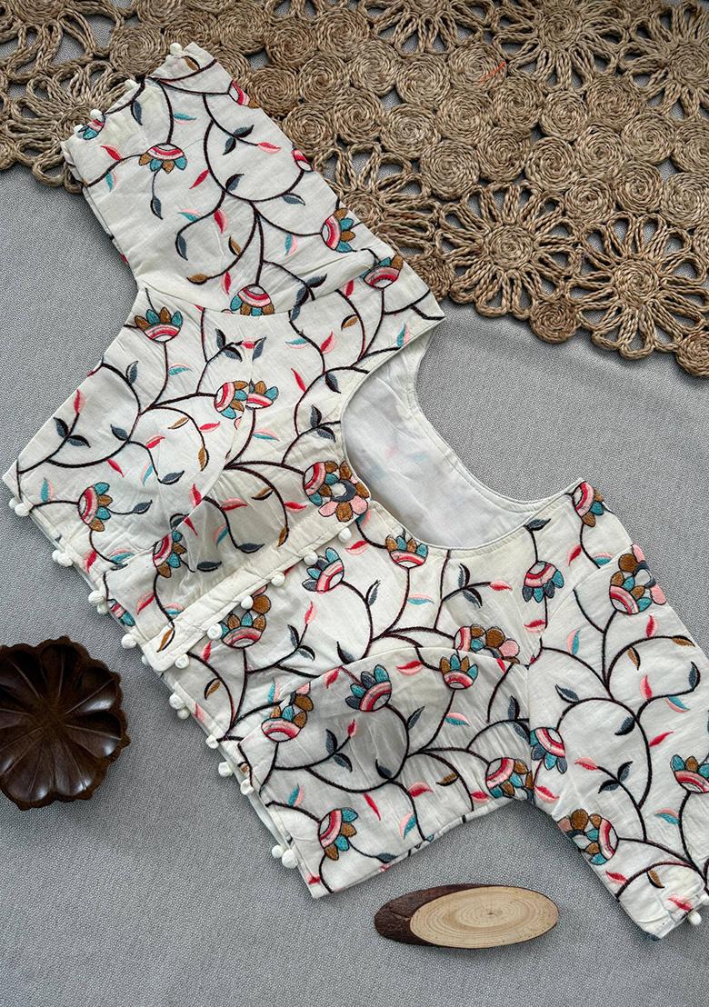 Wine Ikat Silk Saree Set