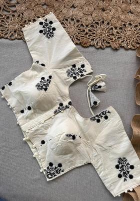 Maroon Ikat Silk Saree Set