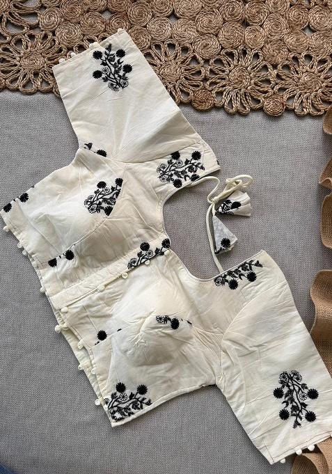 Wine Ikat Silk Saree Set