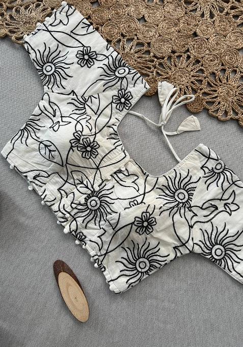 Green Ikat Silk Saree Set