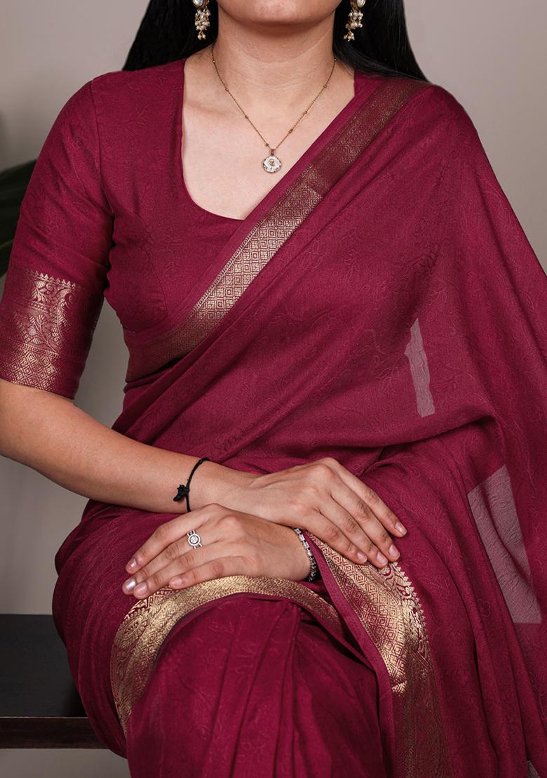 Black Printed Mass Mello Saree Set - Indya