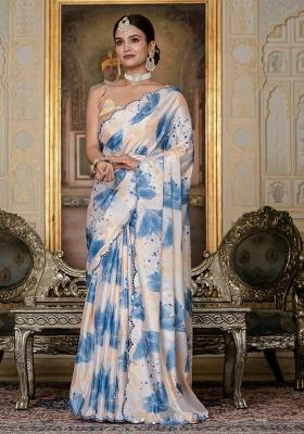 Multicolor Gota Patti Silk Saree Set