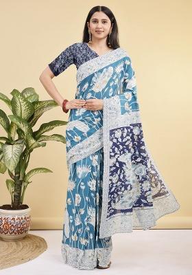 Multicolor Printed Cotton Saree