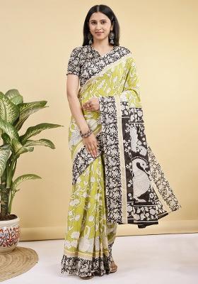 Multicolor Printed Cotton Saree