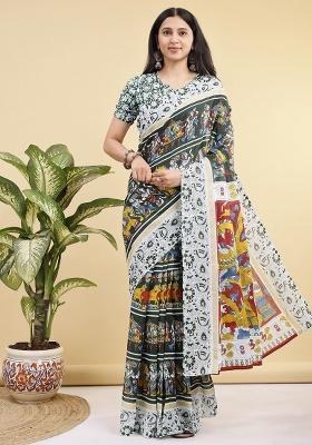 Multicolor Printed Cotton Saree