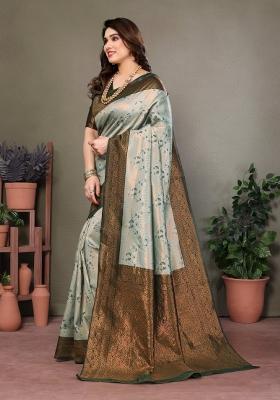 Multicolor Woven Silk Sarees