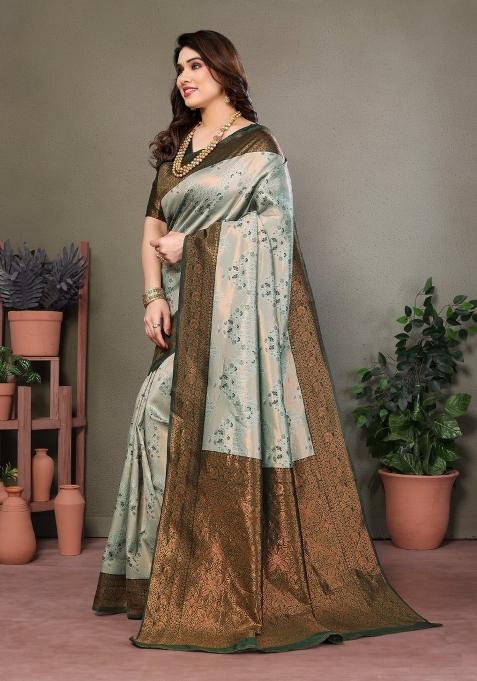 Multicolor Woven Silk Sarees