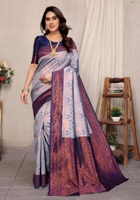 Multicolor Woven Silk Sarees