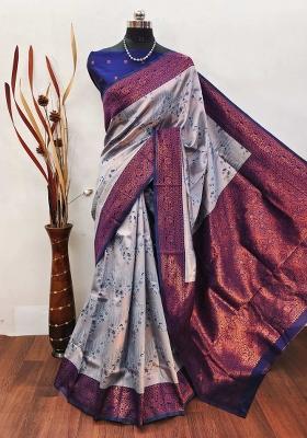 Multicolor Woven Silk Sarees