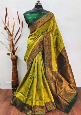 Multicolor Woven Silk Sarees