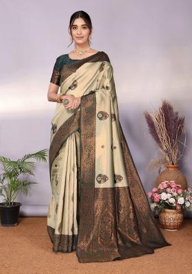 Multicolor Woven Silk Sarees
