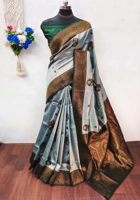 Multicolor Woven Silk Sarees
