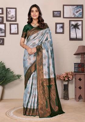 Multicolor Woven Silk Sarees