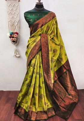Multicolor Woven Silk Sarees