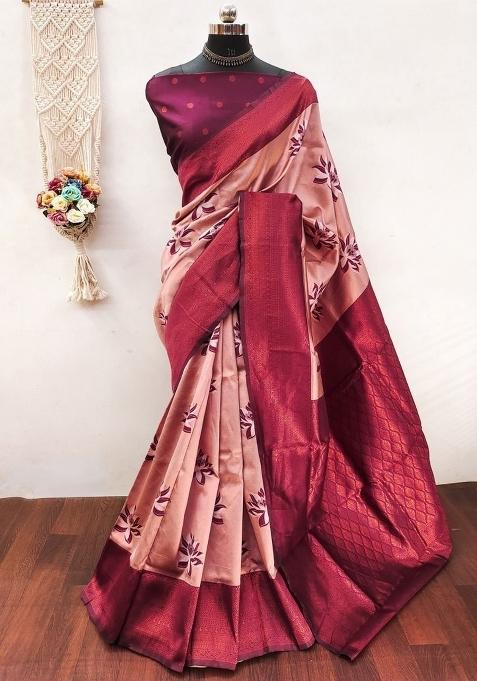 Multicolor Woven Silk Sarees