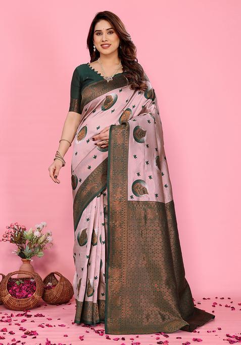 Multicolor Woven Silk Sarees
