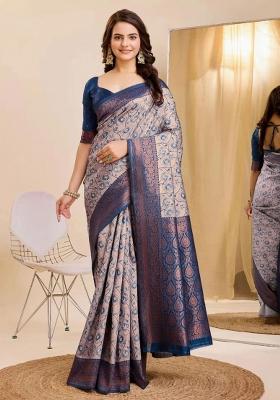 Multicolor Woven Silk Sarees