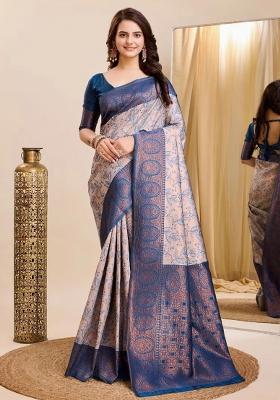 Multicolor Woven Silk Sarees