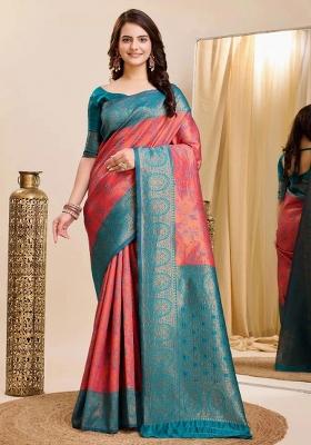 Multicolor Woven Silk Sarees