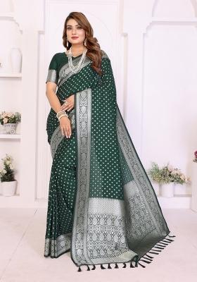 Green Weaving Work Silk Saree