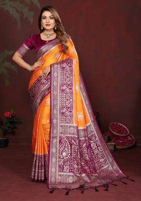 Mustard Butta Work Satin Saree Set for Diwali | Wedding & Festive Wear