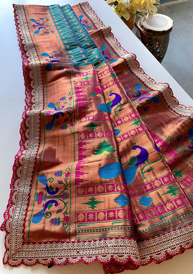 Rama Weaving Silk Saree Set - Indya