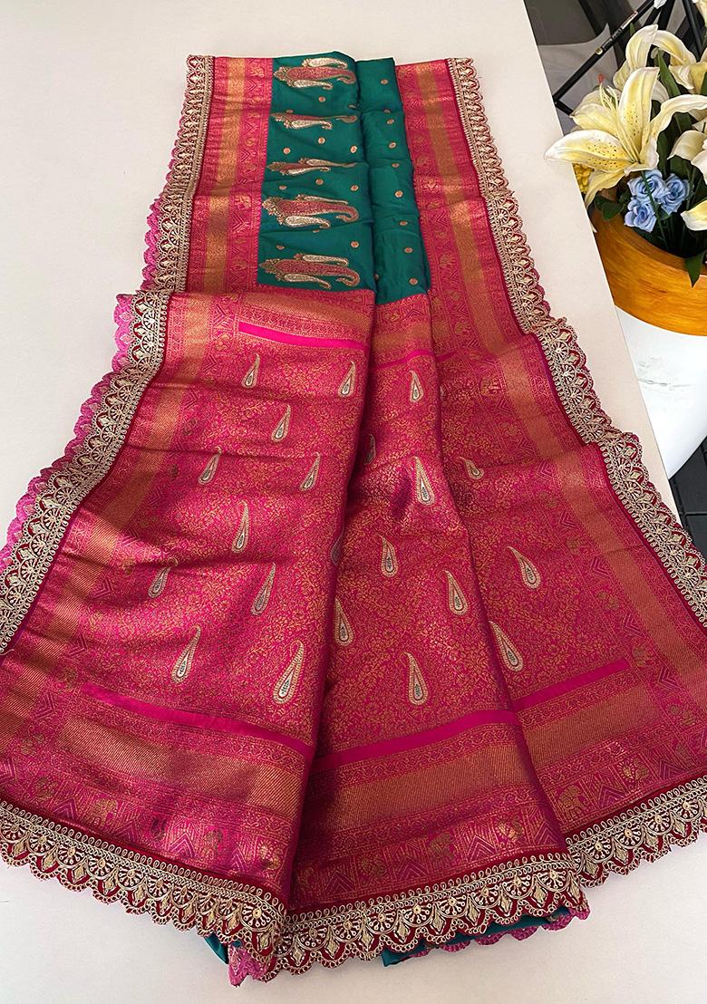 Rama Weaving Silk Saree Set - Indya